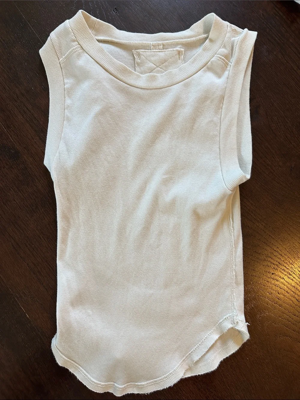 We The Free Cream Ribbed Tank Top - Picture 4 of 4